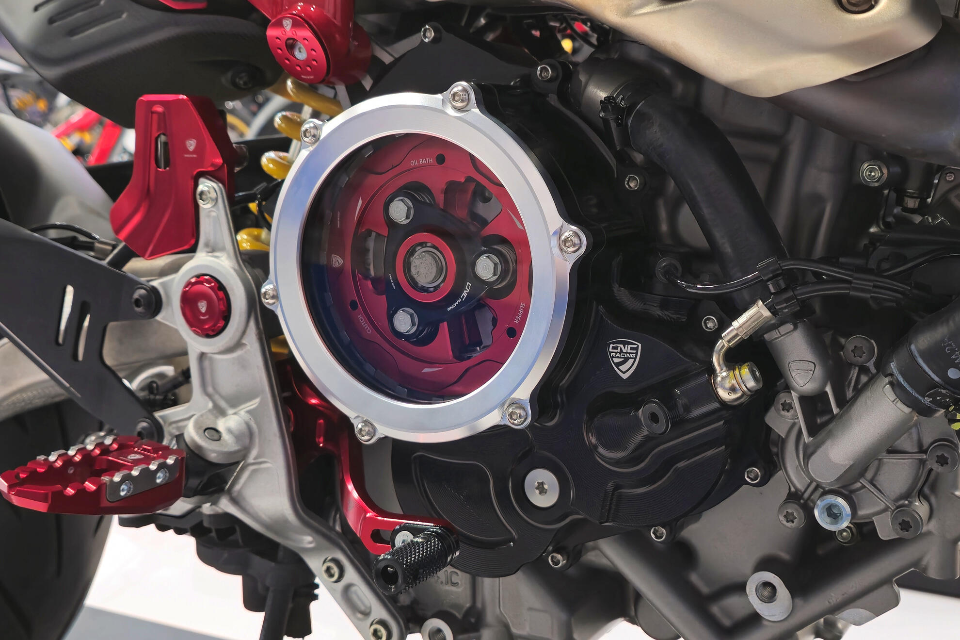CNC Racing Clear Wet Clutch Cover or the Ducati Hypermotard 698 Mono